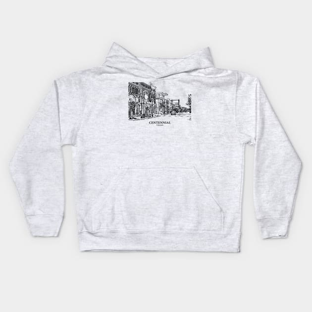 Centennial - Colorado Kids Hoodie by Lakeric